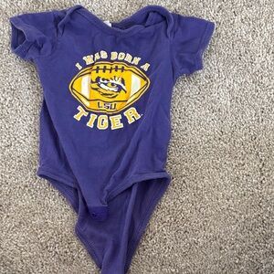 Rabbit Skins Purple and Gold Baby Bodysuit